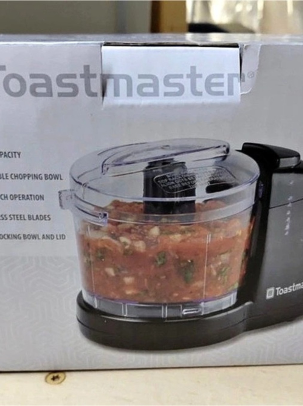 Toastmaster 1.5-Cup Mini Chopper Black